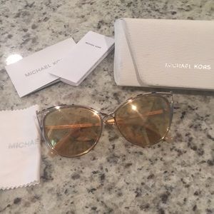 Michael Kors Ina Rose Gold Cat-Eye sunglasses